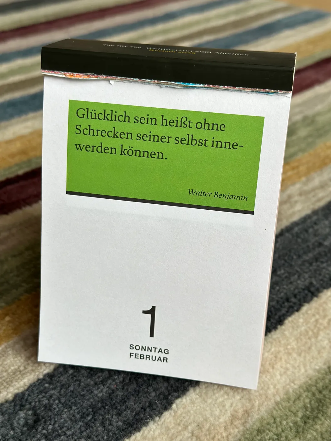 Vom Glück, sich auszuhalten